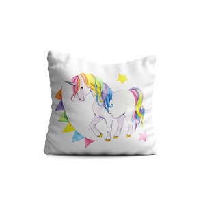 Dětský polštář OYO Kids Colorful Unicorn, 40 x 40 cm