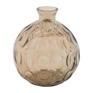 Kouřově šedá váza z recyklovaného skla Mauro Ferretti Balls, ⌀ 14 cm