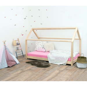 Přírodní dětská postel bez bočnic ze smrkového dřeva Benlemi Tery, 80 x 190 cm
