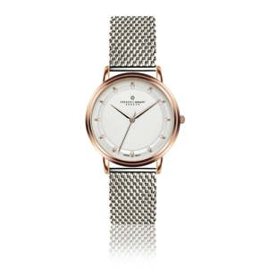 Unisex hodinky s páskem ve stříbrné barvě z nerezové oceli Frederic Graff Karina