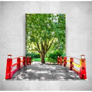 Nástěnný 3D obraz Mosticx Bridge To The Tree, 40 x 60 cm