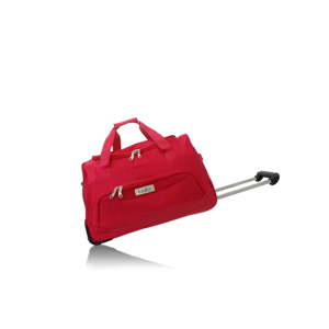 Červená cestovní taška na kolečkách Les P'tites Bombes Goteborg, 91 l