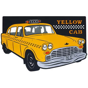 Žluté nástěnné svítidlo Glimte Sconce Arlet Taxi Dos