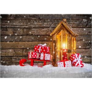 Koberec Vitaus Christmas Period Gifts And Lantern, 50 x 80 cm