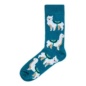 Dámské modré ponožky Funky Steps Lama, velikost 35 - 39