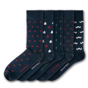 Sada 5 párů unisex ponožek Black&Parker London Mapperton, velikost 37 - 43