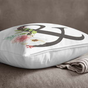 Povlak na polštář Minimalist Cushion Covers Floral Alphabet &, 45 x 45 cm