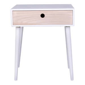 Dřevěný odkládací stolek se zásuvkou House Nordic Parma