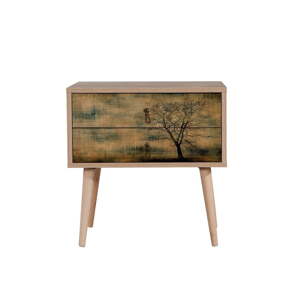Dřevěný noční stolek Iris Tree