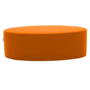 Oranžový puf Softline Bon-Bon Valencia Orange, délka 120 cm