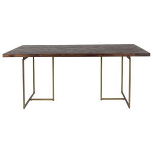 Jídelní stůl s ocelovou konstrukcí Dutchbone Aron, 180 x 90 cm