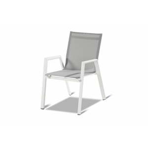 Bílá skládací zahradní jídelní židle Hartman Auba
