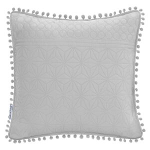 Světle šedý dekorativní polštář AmeliaHome Meadore, 45 x 45 cm