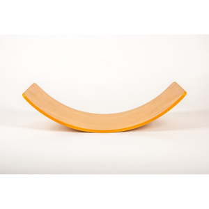 Bukové houpací prkno s oranžovou hranou Utukutu, délka 82 cm