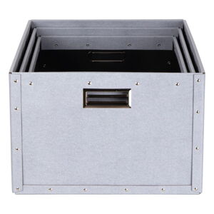 Kartonové úložné boxy v sadě 3 ks s víkem Ture – Bigso Box of Sweden