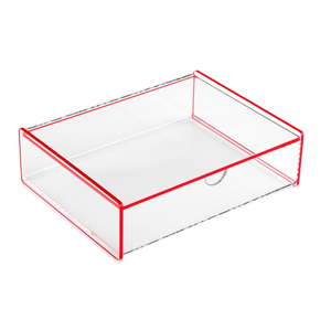 Červený úložný box Versa Ariel, 17,1 x 13 x 4,8 cm
