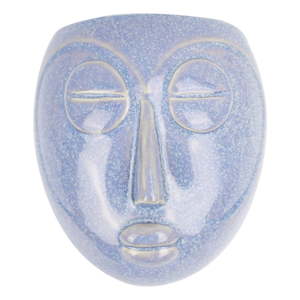 Modrý nástěnný květináč PT LIVING Mask, 16,5 x 17,5 cm
