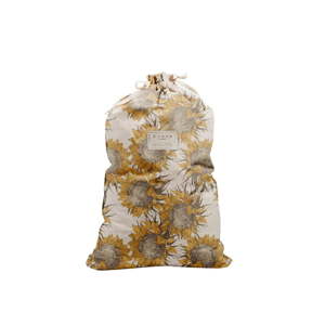 Látkový vak na prádlo s příměsí lnu Linen Couture Bag Sunflower, výška 75 cm