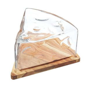 Podnos na sýr s poklopem Kitchen Craft Master Glass