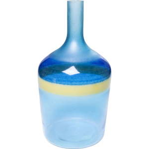 Modrá skleněná váza Kare Design Blue River, výška 47 cm