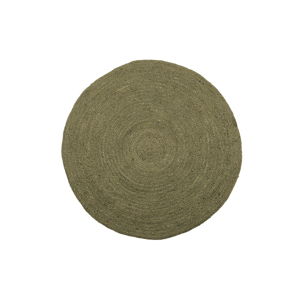 Zelený jutový koberec WOOOD Ross, ø 150 cm