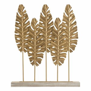Dekorativní soška ve zlaté barvě Mauro Ferretti Long Leaf