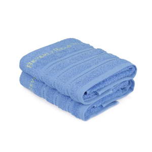 Sada 2 modrých ručníků z čisté bavlny Handy, 50 x 90 cm
