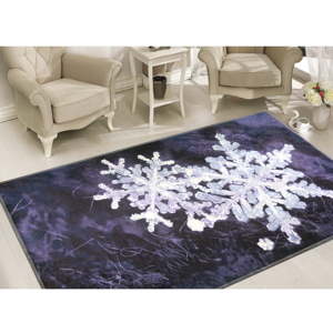 Koberec Vitaus Big Snowflakes, 50 x 80 cm
