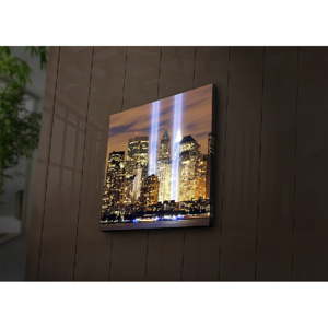 Podsvícený obraz City Life, 40 x 40 cm