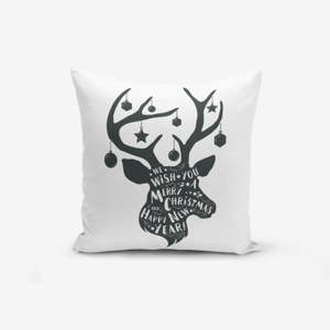 Povlak na polštář s příměsí bavlny Minimalist Cushion Covers Christmas Deer, 45 x 45 cm