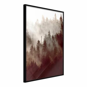 Plakát v rámu Artgeist Forest Fog, 20 x 30 cm