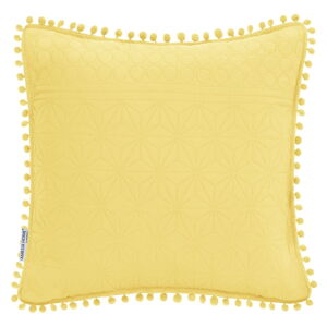 Žlutý dekorativní polštář AmeliaHome Meadore, 45 x 45 cm