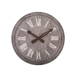 Zinkové nástěnné hodiny Antic Line, ⌀ 80 cm