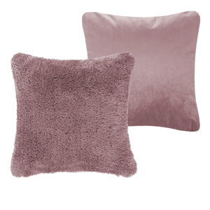 Růžový dekorativní polštář Tiseco Home Studio Teddy, 45 x 45 cm
