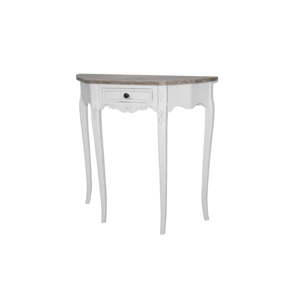 Bílý konzolový stůl z topolového dřeva Livin Hill Rimini