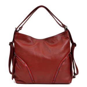 Červená kožená kabelka Isabella Rhea Giuseppe