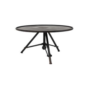 Černý kovový odkládací stolek Dutchbone Brok, ⌀ 78 cm