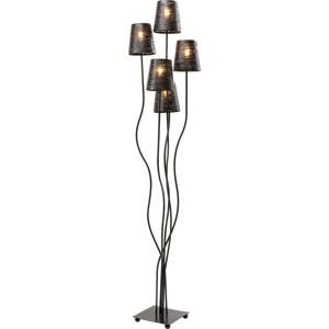 Černá volně stojící lampa Kare Design Flexible