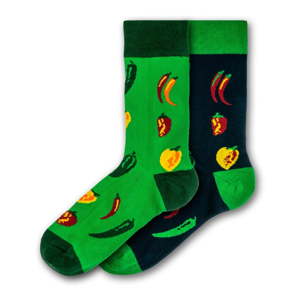 Sada 2 párů barevných ponožek Funky Steps Veggies, velikost 41 - 45