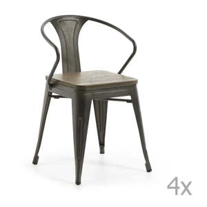 Sada 4 zahradních židlí La Forma Malibu