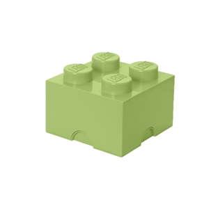 Světle zelený úložný box čtverec LEGO®