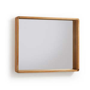 Zrcadlo z teakového dřeva La Forma Sunday, 80 x 65 cm