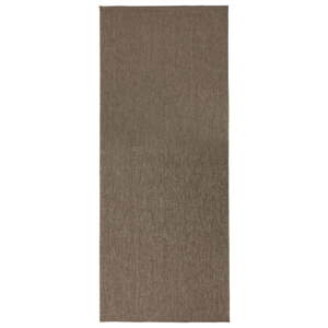 Hnědý oboustranný koberec Bougari Miami, 80 x 250 cm