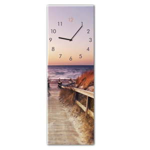 Nástěnné hodiny Styler Glassclock Sunset, 20 x 60 cm