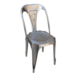 Šedá kovová židle Antic Line Chaise