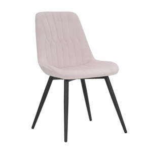 Růžová posltrovaná židle s železnou konstrukcí Mauro Ferretti Dama