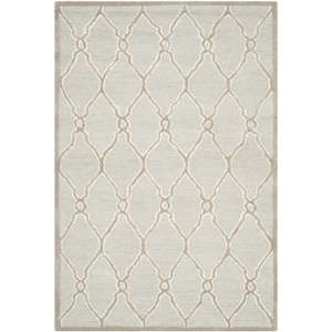 Krémově bílý vlněný koberec Safavieh Augusta, 182 x 121 cm