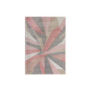 Růžový koberec Flair Rugs Shatter, 120 x 170 cm