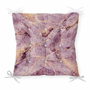 Podsedák s příměsí bavlny Minimalist Cushion Covers Lila Marble, 40 x 40 cm