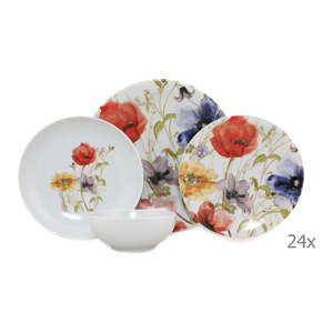 24dílný set porcelánového nádobí Kütahya Porselen Herbejo